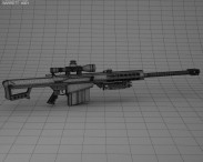 Barrett M82A1 3d model