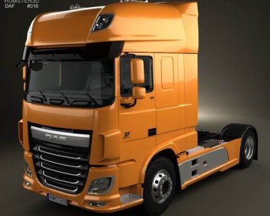 DAF XF Tractor Truck 2013 3D Model