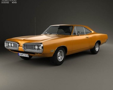 Dodge Coronet hardtop coupe 1970 3D model