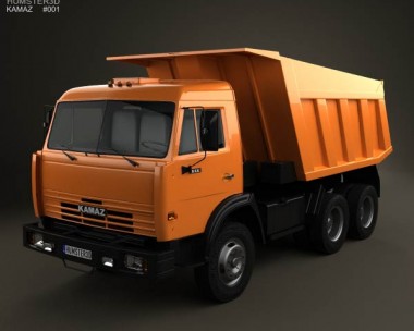 Kamaz 5511 Dump Truck 1977 3D model