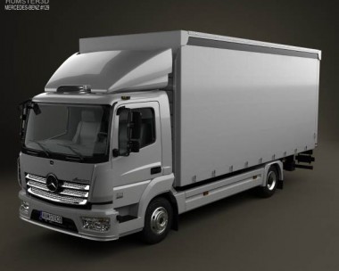Mercedes-Benz Atego Box Truck 2013 3D model