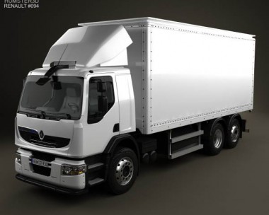 Renault Premium Distribution Hybrys Box Truck 2011 3D Model