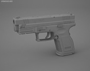 Springfield Armory XD (HS2000) 4 inch compact 3d model