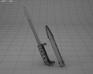 AK-47 bayonet 3d model