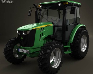 John Deere 5100M Utility Tractor 2013 3D model