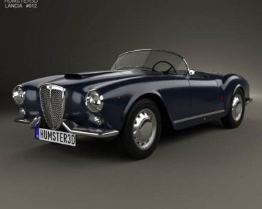 Lancia Aurelia GT convertible 1954 3D Model