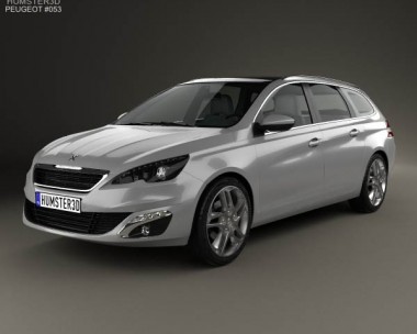 Peugeot 308 SW 2014 3D Model