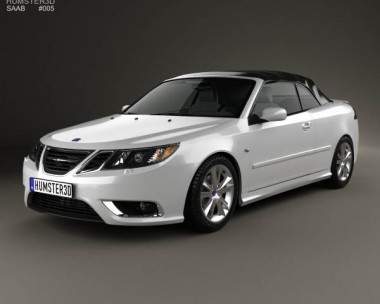 Saab 9-3 convertible 2008 3D model