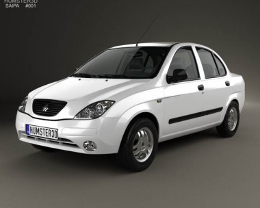 Saipa Tiba 2009 3D model