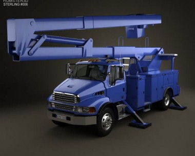 Sterling Acterra Lift Platform Truck 2002 3D Model