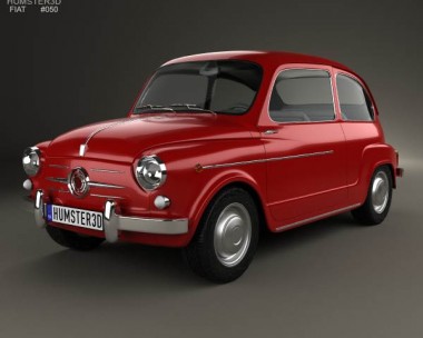 Fiat 600 D 1960 3D Model