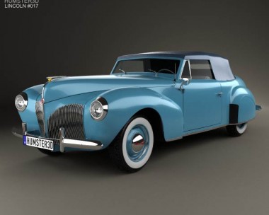 Lincoln Zephyr Continental Cabriolet 1939 3D model