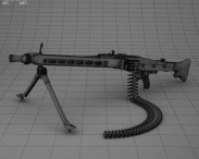 Rheinmetall MG3 3d model