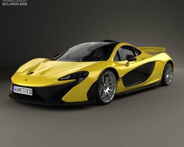 McLaren P1 with HQ interior 2014 3D model