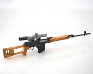 Dragunov Sniper Rifle (SVD) 3d model