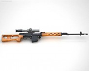 Dragunov Sniper Rifle (SVD) 3d model