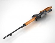 Dragunov Sniper Rifle (SVD) 3d model