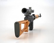 Dragunov Sniper Rifle (SVD) 3d model