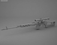 Dragunov Sniper Rifle (SVD) 3d model