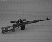 Dragunov Sniper Rifle (SVD) 3d model