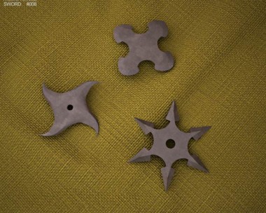 Shurikens 3D Model