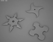 Shurikens 3d model