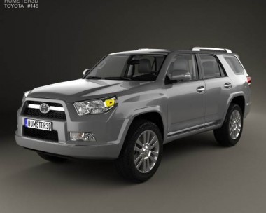 Toyota 4Runner with HQ interior 2011 3D model