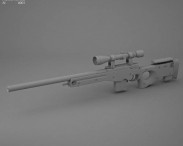 Accuracy International Arctic Warfare (L96A1) 3d model