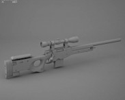 Accuracy International Arctic Warfare (L96A1) 3d model