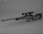 Accuracy International Arctic Warfare (L96A1) 3d model