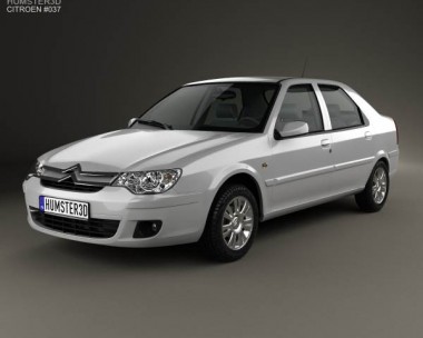 Citroen C-Elysee sedan 2008 3D Model