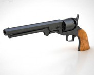 Colt 1851 Navy Revolver 3d model