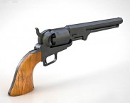 Colt 1851 Navy Revolver 3d model