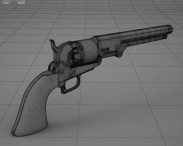 Colt 1851 Navy Revolver 3d model