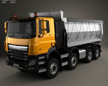 DAF CF Tipper Truck 2013 3D model