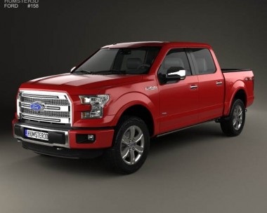 Ford F-150 Super Crew Cab Platinum 2014 3D model