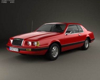 Ford Thunderbird 1983 3D Model