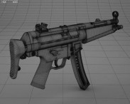 Heckler & Koch MP5 3d model