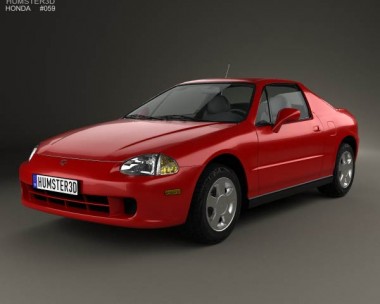 Honda Civic del Sol 1993 3D Model