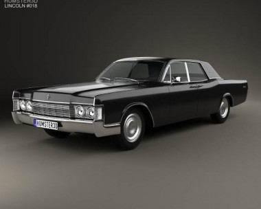 Lincoln Continental sedan 1968 3D Model