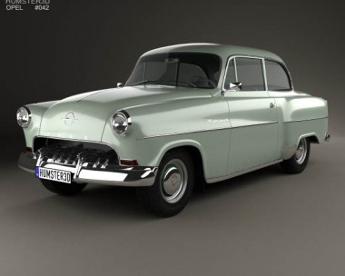 Opel Olympia Rekord 1956 3D Model