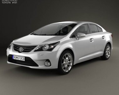 Toyota Avensis with HQ interior 2012 3D model