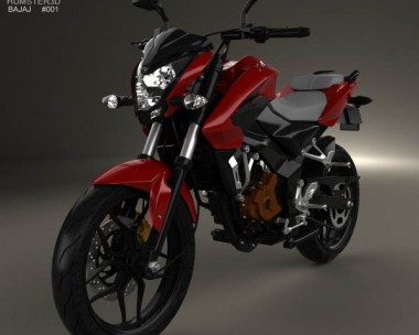 Bajaj Pulsar 200 2012 3D Model