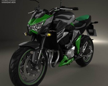 Kawasaki Z800 2014 3D Model