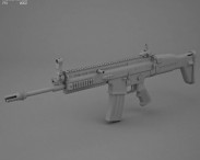 FN SCAR-L 3d model