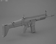 FN SCAR-L 3d model