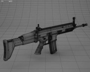 FN SCAR-L 3d model