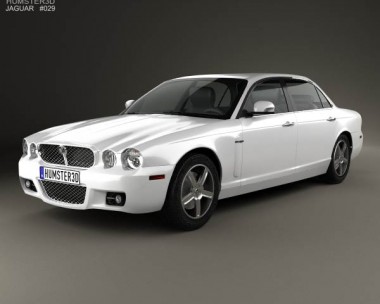 Jaguar XJ (X358) 2007 3D Model