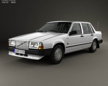 Volvo 744 sedan 1985 3D model