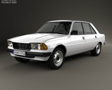 Peugeot 305 sedan 1977 3D Model